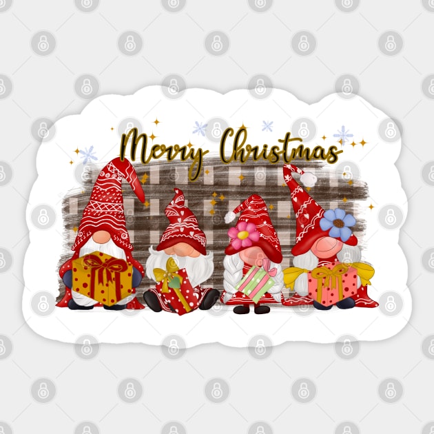 Christmas Gnomes Sticker by Satic